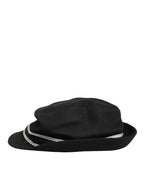 Black Cotton Polka Dot Lining Fedora Men Hat