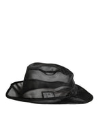 Black Silk Mesh Bucket Men Fisherman Cap Hat