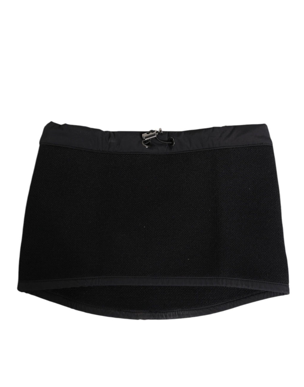 Black Lace Stole Knitted DG Logo Men One Size Scarf