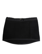 Black Lace Stole Knitted DG Logo Men One Size Scarf