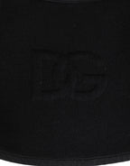 Black Lace Stole Knitted DG Logo Men One Size Scarf