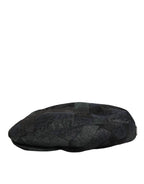 Black Polyester Newsboy Men Cloth Capello Hat