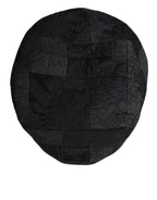 Black Polyester Newsboy Men Cloth Capello Hat