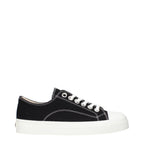 Black Fabric Low Top Sneakers