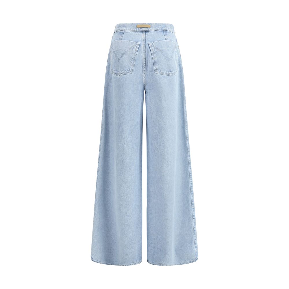 Blue Cotton Jeans Denim