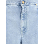 Blue Cotton Jeans Denim