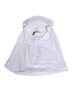 White Cotton DG Logo Plaque Baseball Balaclava Hat