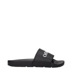 Black Cotton Slippers