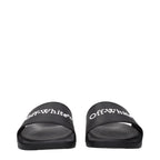 Black Cotton Slippers