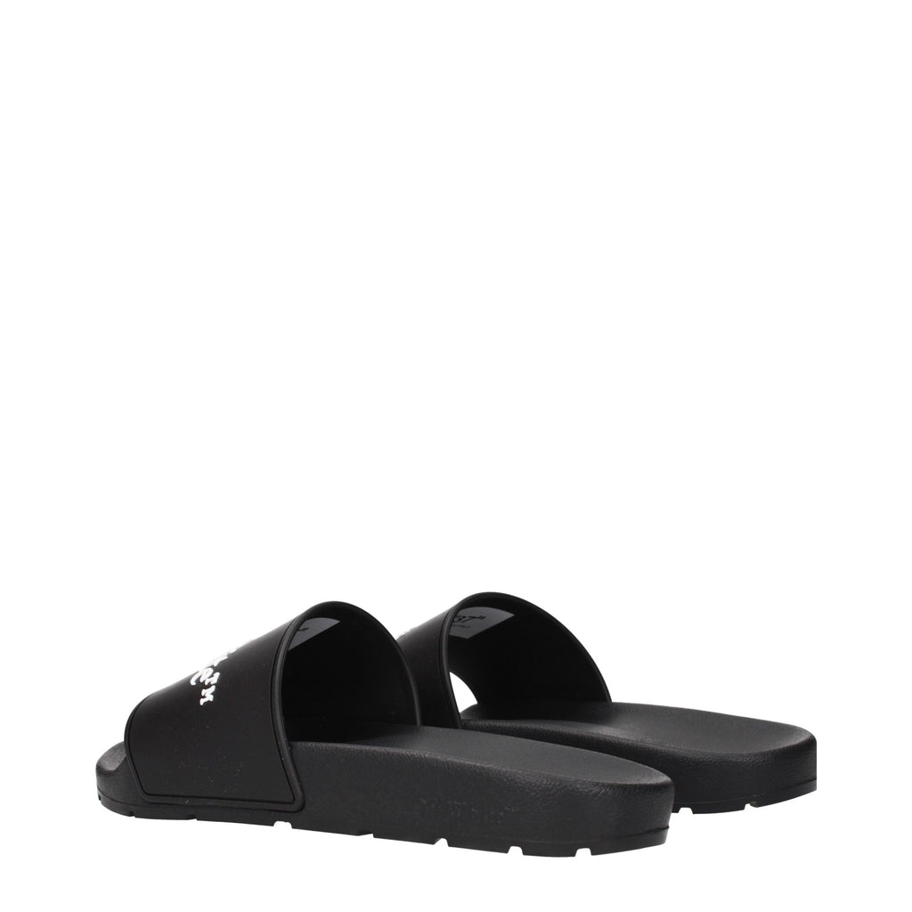 Black Cotton Slippers