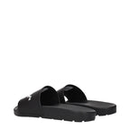 Black Cotton Slippers
