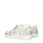 Beige Leather Low Top Sneakers