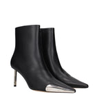 Black Leather Ankle Boots
