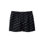 Black Cotton Bermuda Shorts