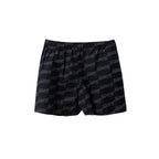 Black Cotton Bermuda Shorts