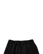 Black Wool Skinny Jogger Men Trouser Pants