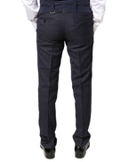 Gray Wool Formal Dress Men Trousers Pants