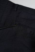 Gray Wool Formal Dress Men Trousers Pants