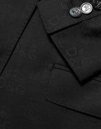 Black MARTINI 2 Buttons Suit Jacket Blazer