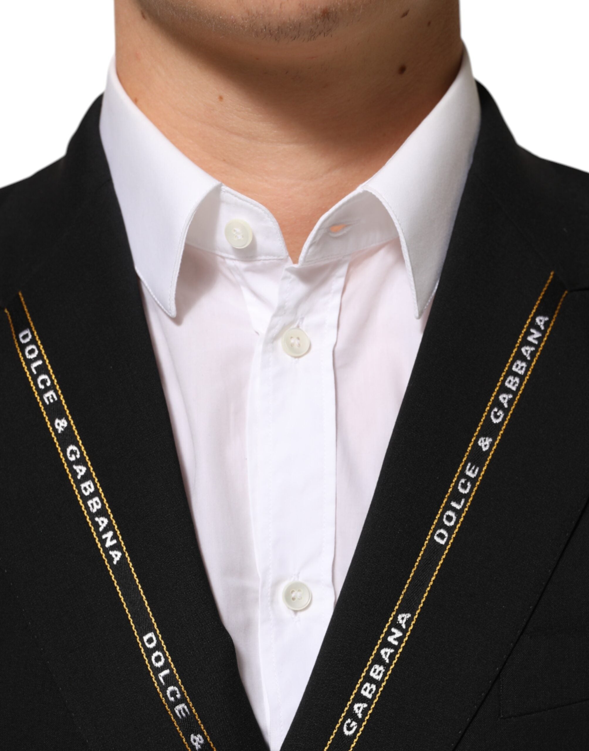 Black SICILIA Double Breasted Jacket Blazer
