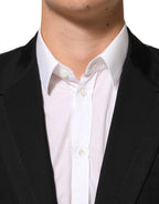 Black Wool 2 Buttons Suit Men Jacket Blazer