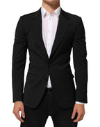 Black STAFF 2 Buttons Suit Jacket Blazer