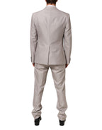Light Gray Wool 2 Piece MARTINI Formal Suit