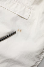 White Cotton 1 Button Men Suit Blazer