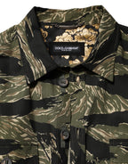 Multicolor Camouflage Cotton Casual Shirt