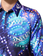 Multicolor Luminarie MARTINI Slim Men Shirt