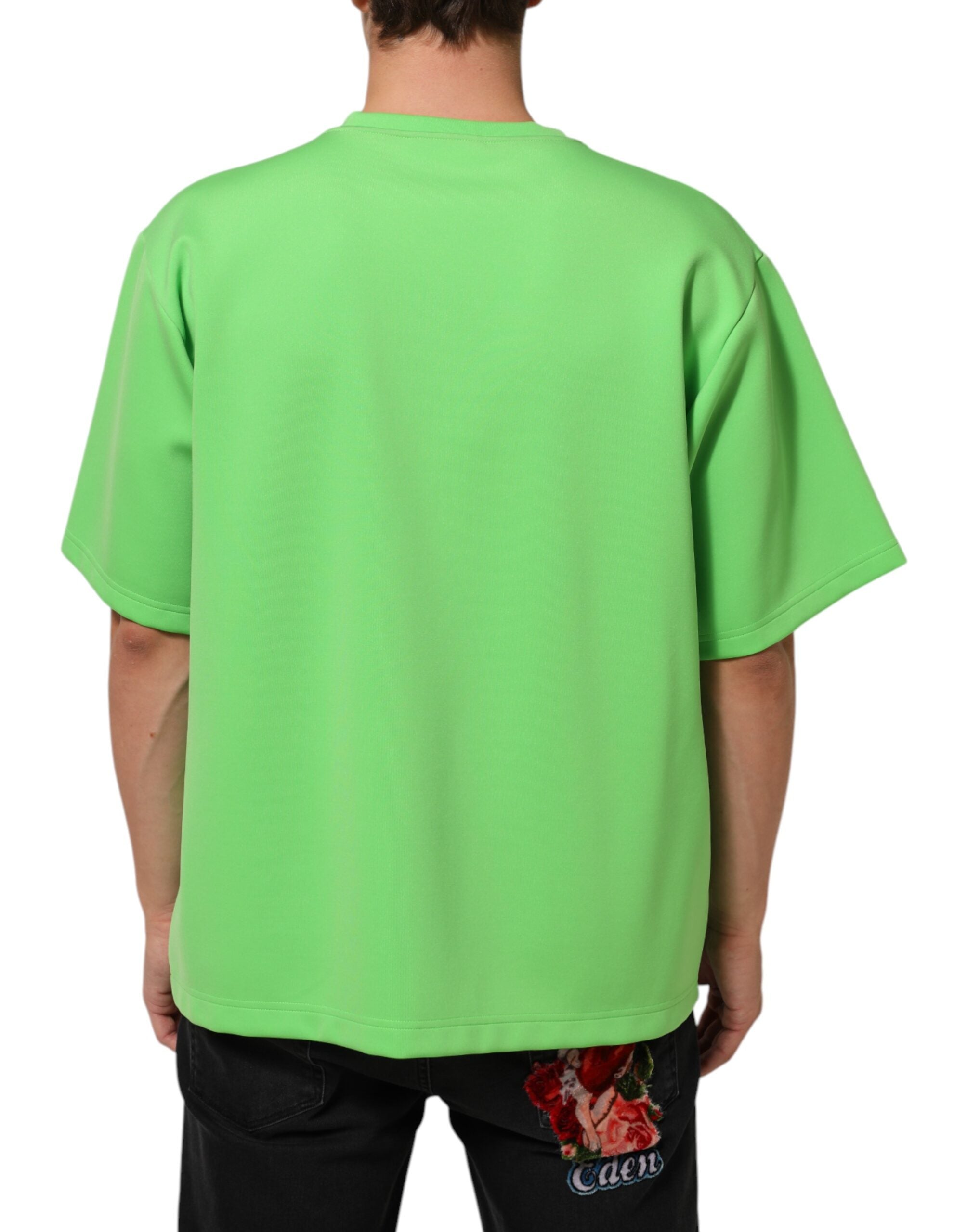 Green Logo Crew Neck Short Sleeves T-shirt