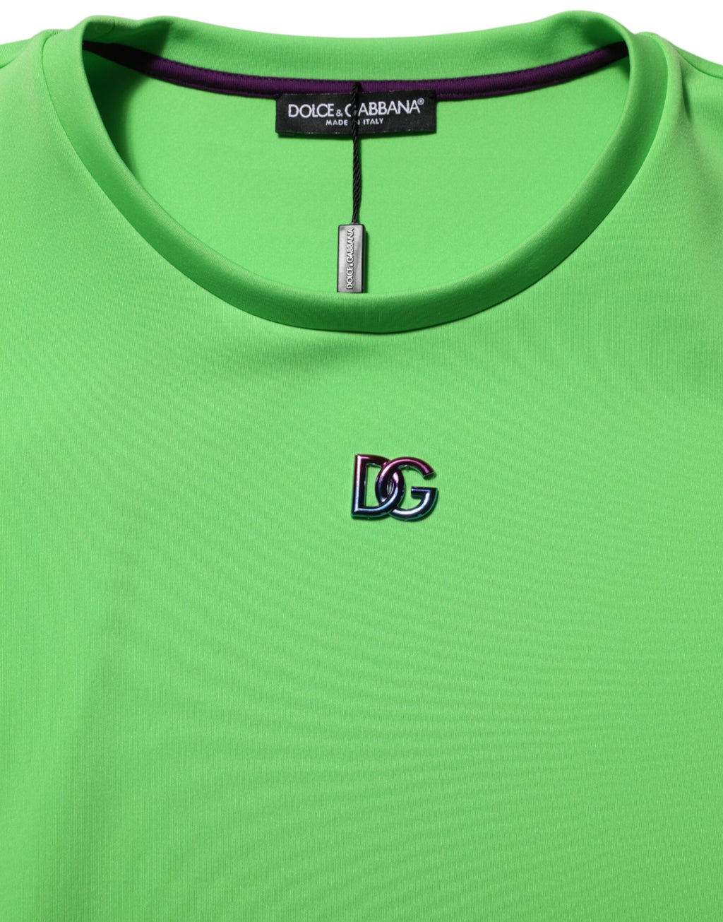 Green Logo Crew Neck Short Sleeves T-shirt