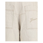 Beige Cotton Jeans Denim