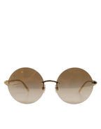 DG2228 Gold Plated Round Lenses Shades Eyewear Sunglasses