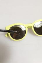 DG4324 Yellow Framed Mirrored Lenses Eyewear Sunglasses