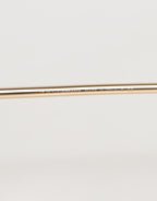 Pink Gold Metal Round Shades Eyewear Sunglasses
