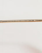 Pink Gold Metal Round Shades Eyewear Sunglasses