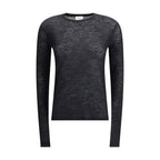 Black Cashmere Long Sleeve T-Shirt