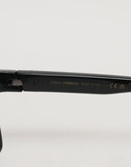 DG6160 Square Black Polyamide Sport Logo Sunglasses