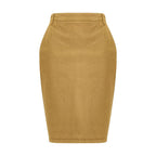 Beige Denim Skirt