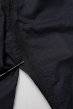 Black Mid Waist Drawstring Men Jogger Pants