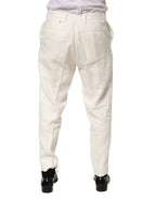 White Linen Formal Dress Men Trouser Pants