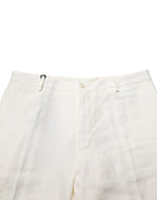 White Linen Formal Dress Men Trouser Pants