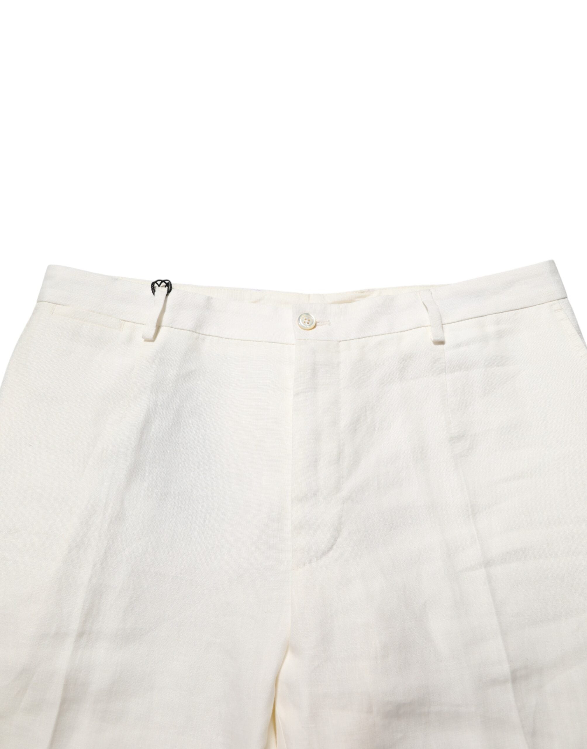 White Linen Formal Dress Men Trouser Pants