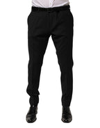 Black Wool Formal Dress Men Trouser Pants
