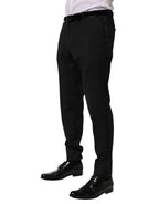Black Wool Formal Dress Men Trouser Pants