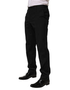 Black Striped Dress Formal Men Trouser Pants
