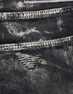 Black Washed Slim Fit Men Denim Trouser Jeans