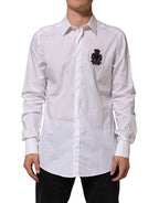 White Cotton MARTINI DG Patch Dress Shirt
