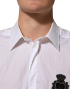 White Cotton MARTINI DG Patch Dress Shirt